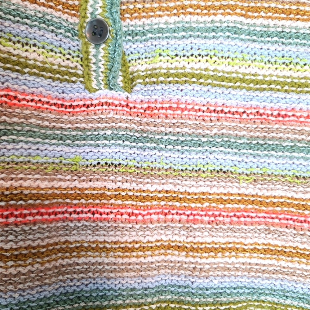 Anthropologie Daily Practice Knit Lounge Multicolor Beachy Top Size Medium - Picture 11 of 11